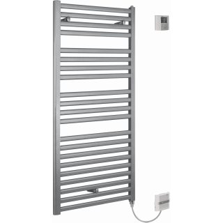 Badheizkörper Optima S E H1200xB500xT30, Titangraumetal. RAL 9023