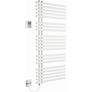 Badheizkörper Optima L E H1264xB500xT50, Braunbeige perlmatt