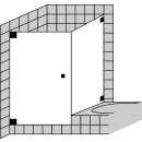 Optima P Tür 1-flg. m. Seitenwand neben BW, bis max....