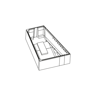 Badewannenträger Poresta170 x 130 cm, Höhe 57 cmSchmidlin Vela rechts
