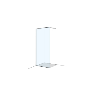 Seitenwand freistehendKoralle X77 AP1Breite 120,1 -140 cmHöhe 200 cm