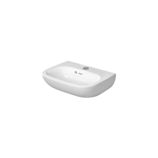 Wandbecken Duravit D-Code45 x 34 cm, Armaturenlochmit ÜberlaufUnterseite glasiert