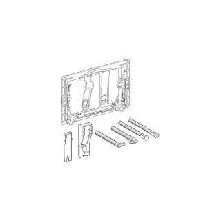 Drückerstangenset Geberitfür 2-Mengen-Spülungzu Betätigungsplatten(241.873.00.1)
