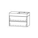 Unterbau Vanity Smart Viiva Line 90