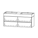 Unterbau Vanity Smart Viiva Line 140