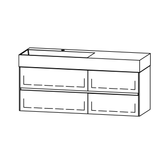 Unterbau Vanity Smart Viiva Line 140
