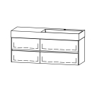 Unterbau Vanity Smart Viiva Line 140
