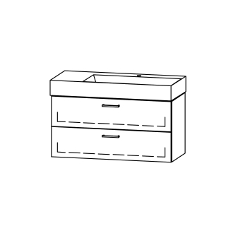Waschtischmöbel Vanity Seto 102