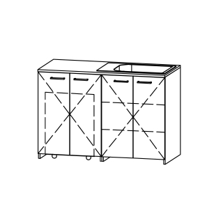 Waschraummöbel Vanity Bocco Lavadora