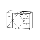 Waschraummöbel Vanity Bocco Lavadora