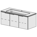 Möbel Glano Ceram Cube 121 cm B :121 / H :49.2 / T :...