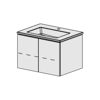 Möbel Glano Ceram Cube 71 cm B :71 / H :49.2 / T : 51.5 cm