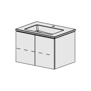 Möbel Glano Ceram Cube 71 cm B :71 / H :49.2 / T : 51.5 cm