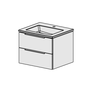 Möbel Glano Ceram Cube 61 cm B:61 / H:49.2 / T:51.5 cm