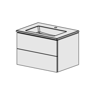 Möbel Glano Ceram Cube 71 cm B:71 / H:49.2 / T:51.5 cm