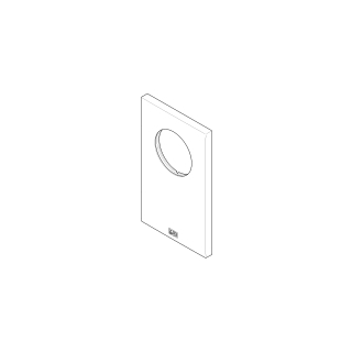 Rosette Dornbracht Imo / CL.1 / Mem / Cyo, rechteckig90 x 150 x 9,2 mm(091102257-00)