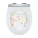 diaqua® WC-Sitz Menton LED Slow Down Elephant - MDF -...