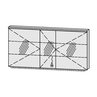 Spiegelschrank ProCasa Cinque 150 / IP24