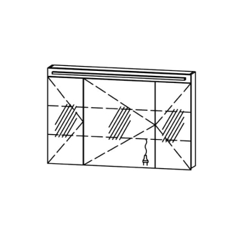 Spiegelschrank Vanity-Pasofino 120 / IP24
