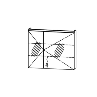 Spiegelschrank ProCasa Tre LED 90 / IP24