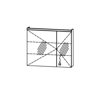 Spiegelschrank ProCasa Tre LED 90 / IP24