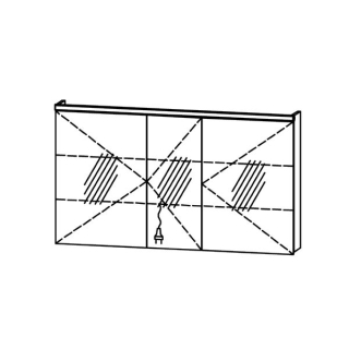 Spiegelschrank ProCasa Tre LED 130 / IP24