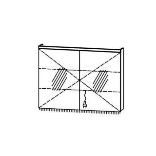 Spiegelschrank ProCasa Tre LED 100 / IP24
