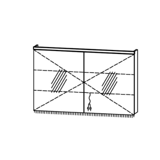 Spiegelschrank ProCasa Tre LED 120 / IP24