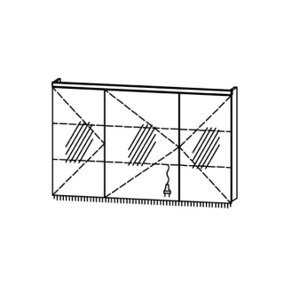 Spiegelschrank ProCasa Tre LED 120 / IP24