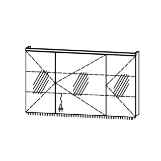 Spiegelschrank ProCasa Tre LED 130 / IP24