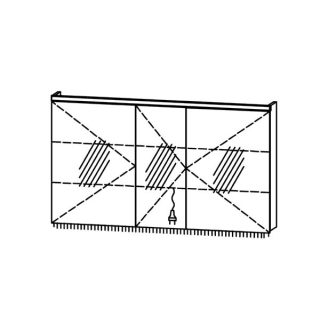 Spiegelschrank ProCasa Tre LED 130 / IP24