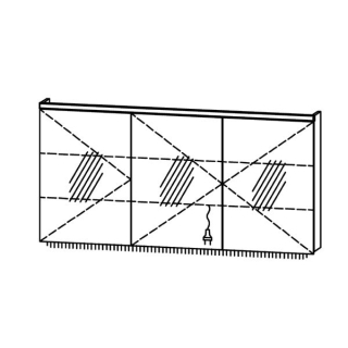 Spiegelschrank ProCasa Tre LED 150 / IP24