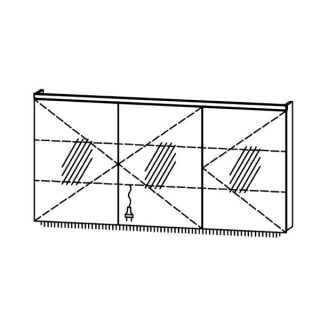 Spiegelschrank ProCasa Tre LED 150 / IP24