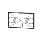 Spiegelschrank Vanity-Flat New Quattro / IP24
