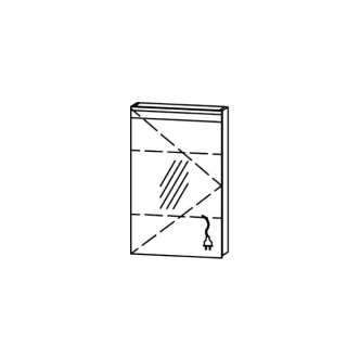 Spiegelschrank Vanity-Flat New 50 / IP24