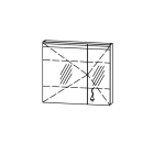 Spiegelschrank Vanity-Flat New 90 / IP24