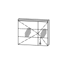 Spiegelschrank Vanity Cubo 2 / IP24