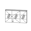 Spiegelschrank Vanity Cubo 2 / IP24