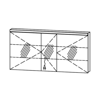 Spiegelschrank Vanity Cubo 2 / IP24