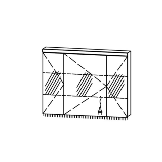 Spiegelschrank Vanity Cubo 2 / IP24