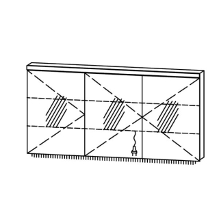 Spiegelschrank Vanity Cubo 2 / IP24