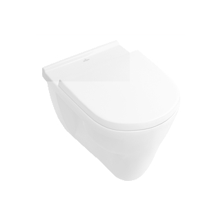 Wand-WC Flachspüler V&B O.NOVO 5662.10-R1 weiss CeramicPlus, ohne Spülrand