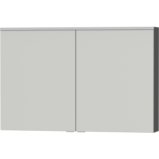 LED-Spiegelschrank 2 türig OPTIMA X OSPSD2100M5033 1000x658x168mm, grau lackmatt