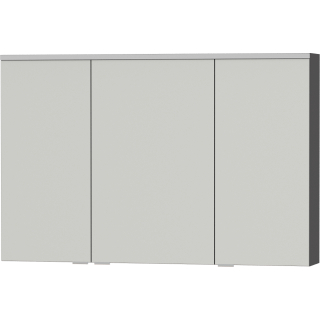 LED-Spiegelschrank 3 türig OPTIMA X OSPSD3100M5033 1000x658x168mm, grau lackmatt