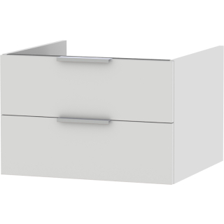 Unterschrank mit 2 Schubladen OPTIMA X OU2S640M7004 600x400x545mm, UV-Lack weiss glänzend