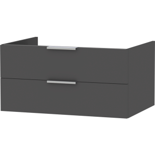 Unterschrank mit 2 Schubladen OPTIMA X OU2S840M5033 800x400x545mm, grau lackmatt