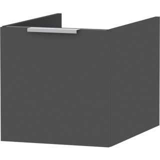 Unterschrank mit 1 Auszug OPTIMA X OUZ440M5033 400x400x545mm, grau lackmatt