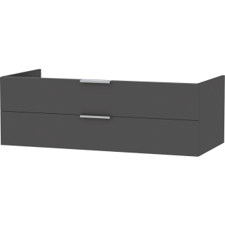 Unterschrank mit 2 Schubladen OPTIMA X OWE2S1240M5033 1200x400x545mm, grau lackmatt