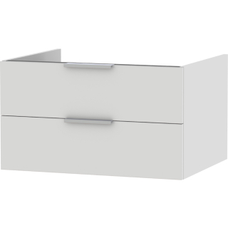 Unterschrank mit 2 Schubladen OPTIMA X OWE2S740M7611 700x400x545mm, weiss glänzend