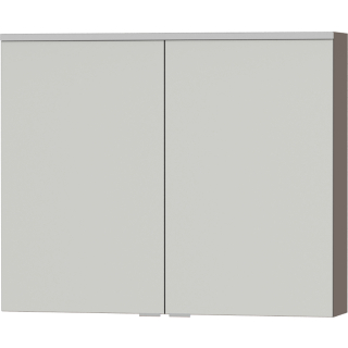 OPTIMA X LED-Spiegelschrank 2 türig 800x658x168mm, braun lackmatt